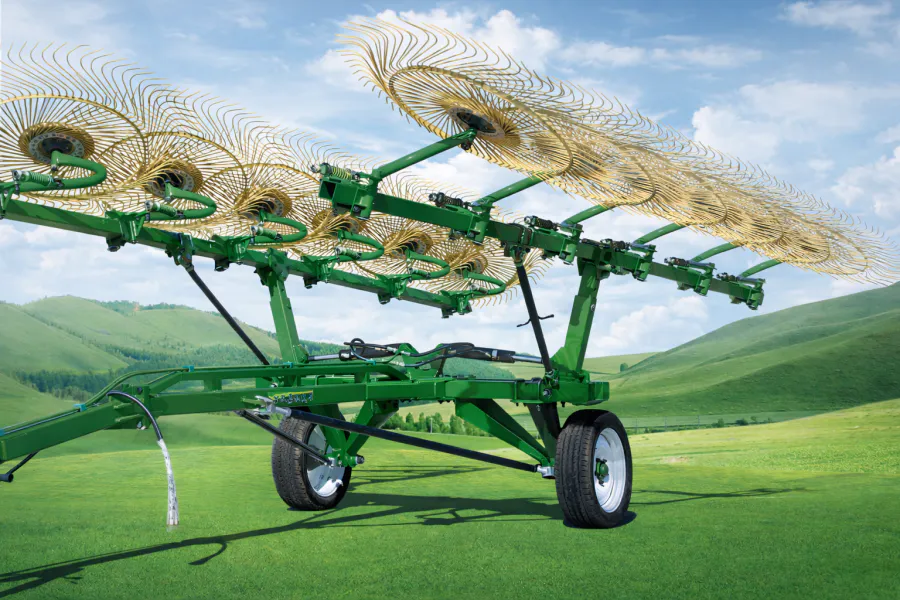hay-rake-9LZY-9.0 finger-type hay rake-use